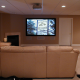 Basement Home Movie Theater Installation with Bar