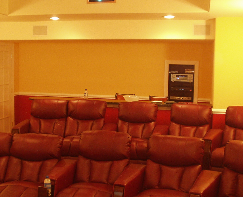 Custom Home Movie Theater in Gladwyne, Pa