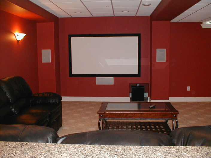 Custom Home Movie Theater Room Installation