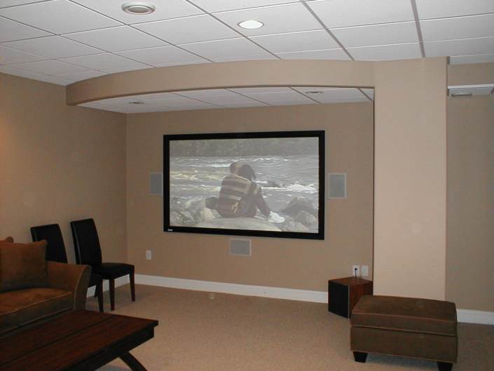 Wall Home Theater and Audio System