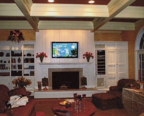 Wall Mounted TV in Luxury Home Gladwyne Pa